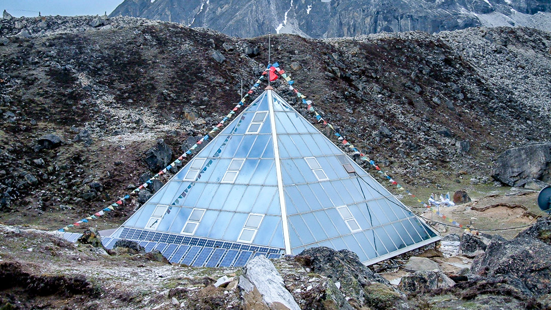 Ev-K2-CNR or The Pyramid (research center) at Lobuche