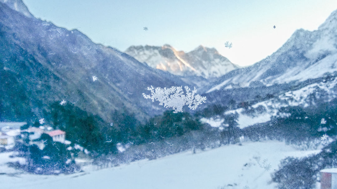 Mount Everest from Tengboche.