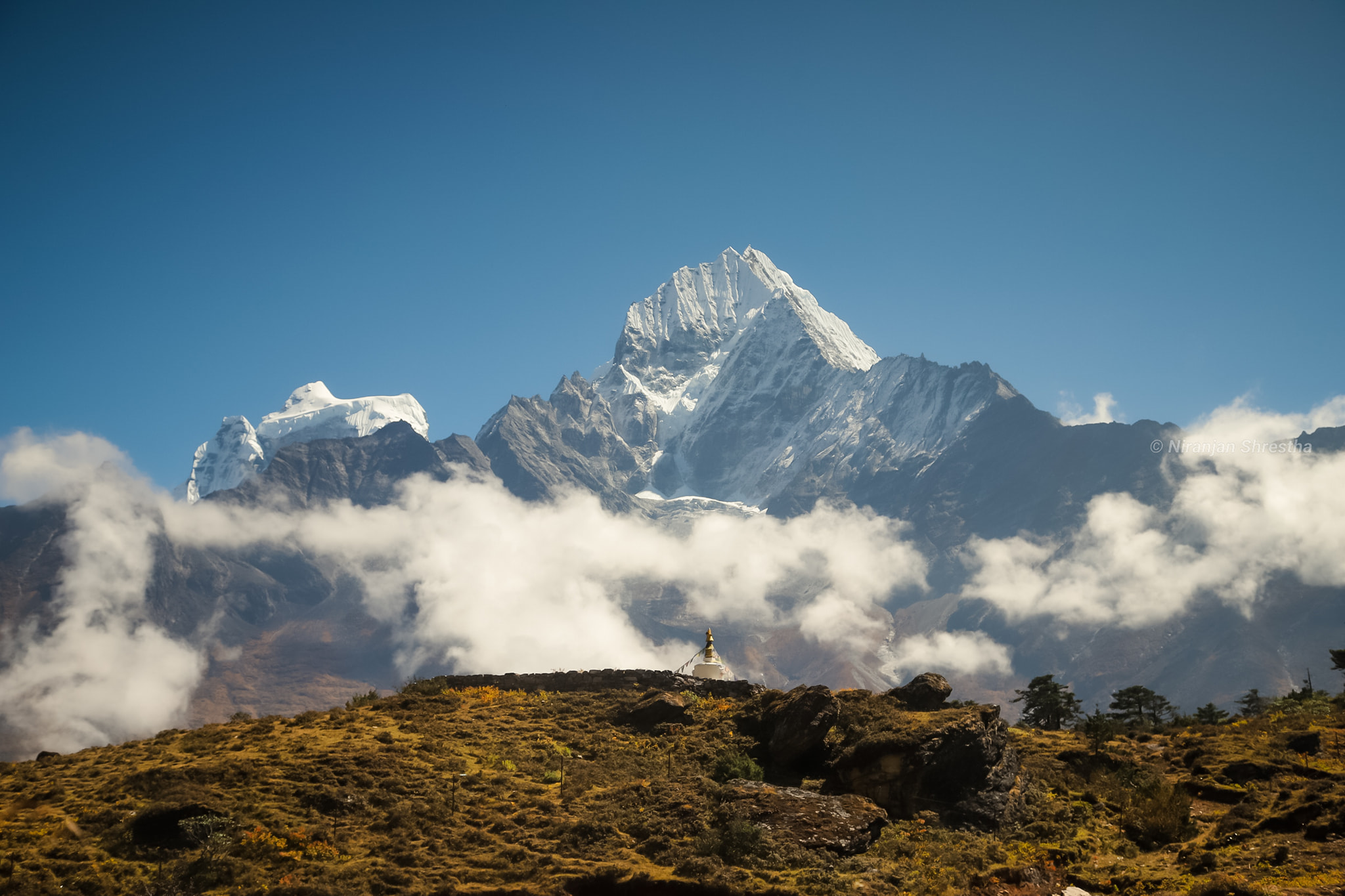 Mt. Thamserku as seen from Syangboche